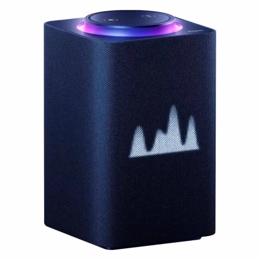 Smart Speaker  Yandex Station MAX Zigbee with Alisa, Blue, Smart Home Control Center with Zigbee, No Hub Required, Wi-FI-AC + BT4.2, Alisa Assistant built-in, 65W, Sensor buttons, 7 Microphones, HDMI, Audio Line-out, Remote Control, Multiroom, LED Display