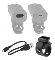 Set fara pentru bicicleta Force USB DOT front+rear thumbnav 2
