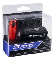 Set fara pentru bicicleta Force USB DOT front+rear thumbnav 4