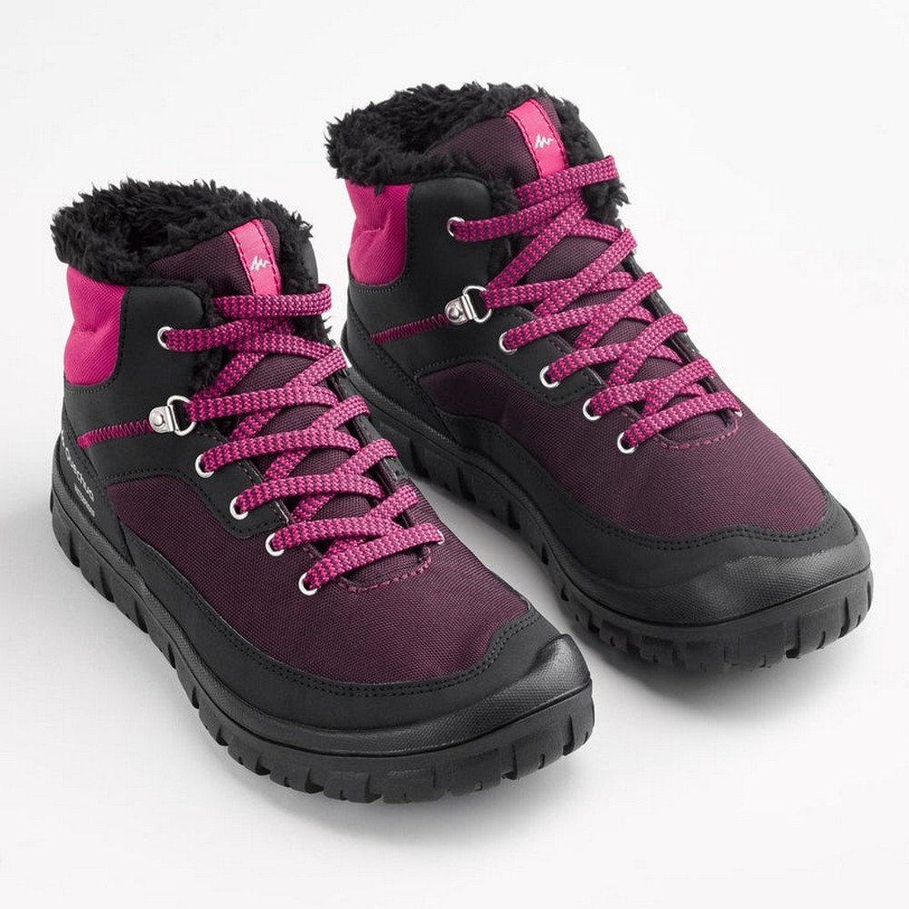 Ghete Quechua SHOES SH100 WARM LACE MID JUNIOR / 37.5 cm / Roz photo 2
