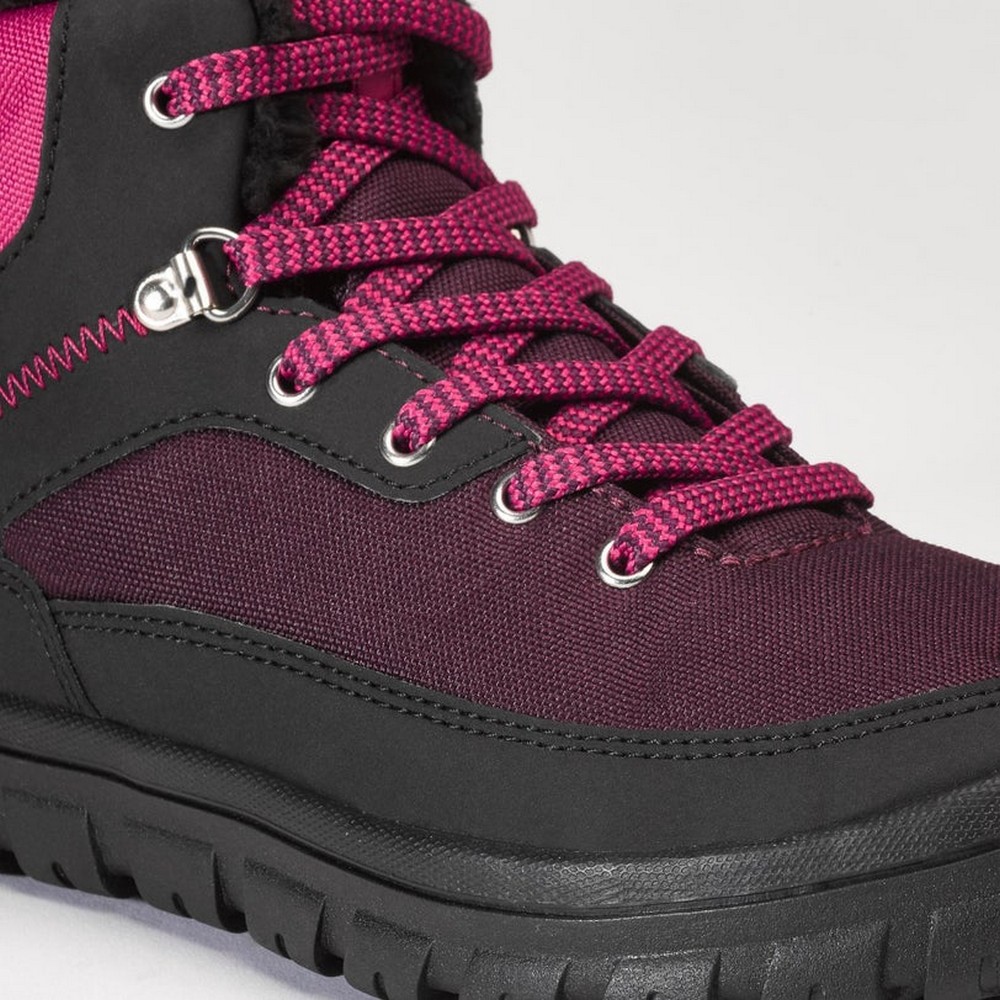 Ghete Quechua SHOES SH100 WARM LACE MID JUNIOR / 37.5 cm / Roz photo 3