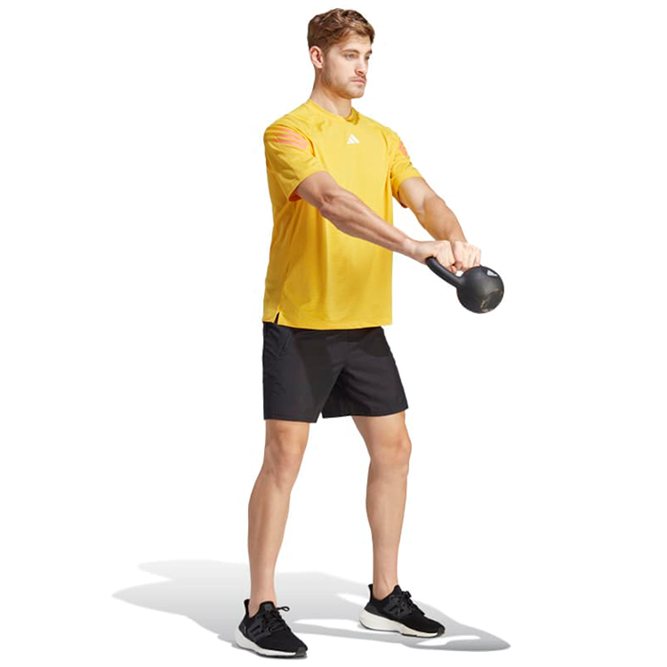 Tricou bărbătesc Adidas TI 3S TEE L Galben photo 3