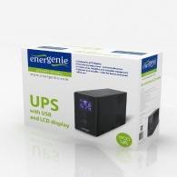 Gembird EnerGenie EG-UPS-033, LCD display, 1200VA / 720W, UPS with AVR, Output sockets: 3 pcs x C13, 2 pc Schuko outlets, USB port thumbnav 3