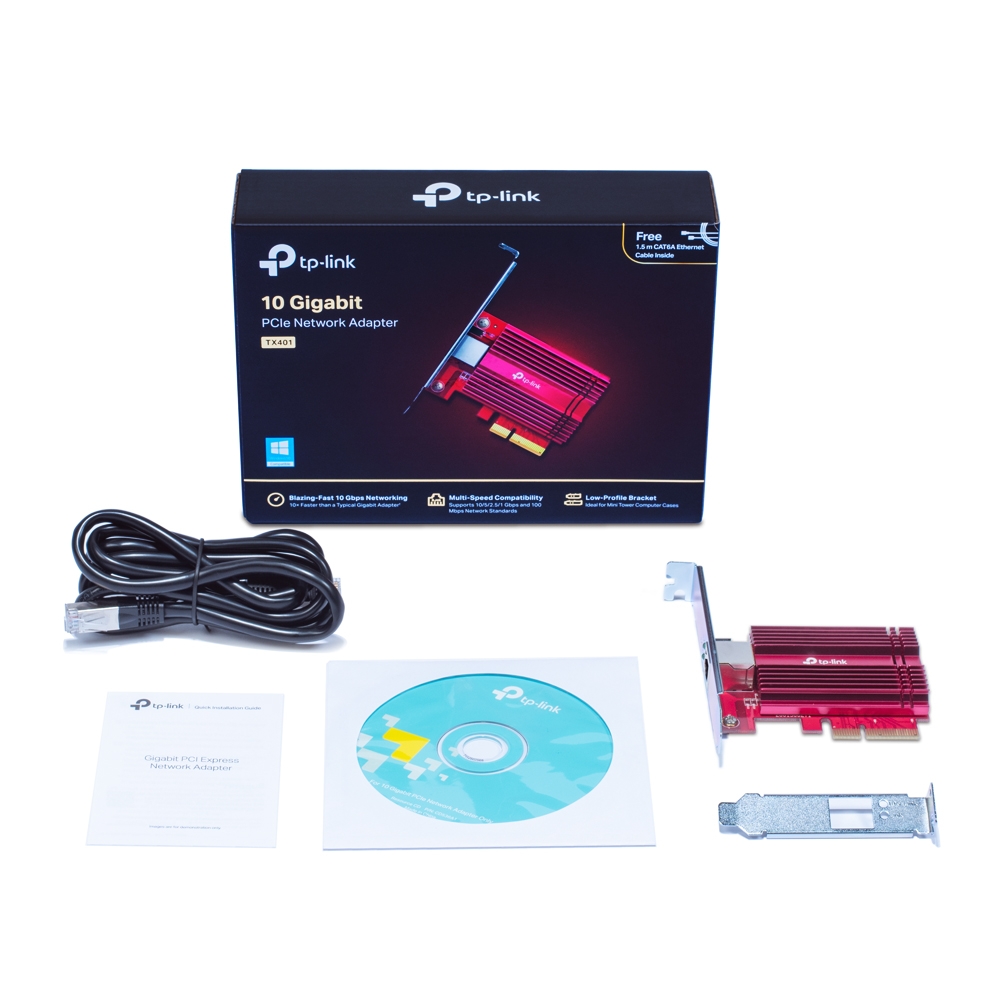 PCIe / 10 Gigabit Ethernet Adapter  / TP-LINK TX401 photo 4