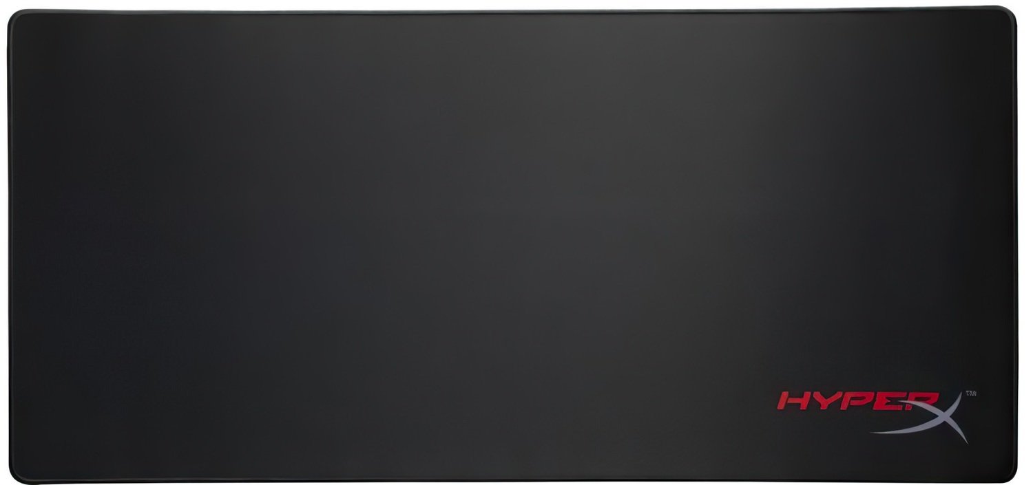HYPERX FURY S XL Gaming Mousepad, Natural Rubber, Size 900mm x 420mm x 3.5 mm, Seamless, Stitched edges, Densely woven surface for accurate optical tracking, Compatible with optical or laser mice, Black photo 1