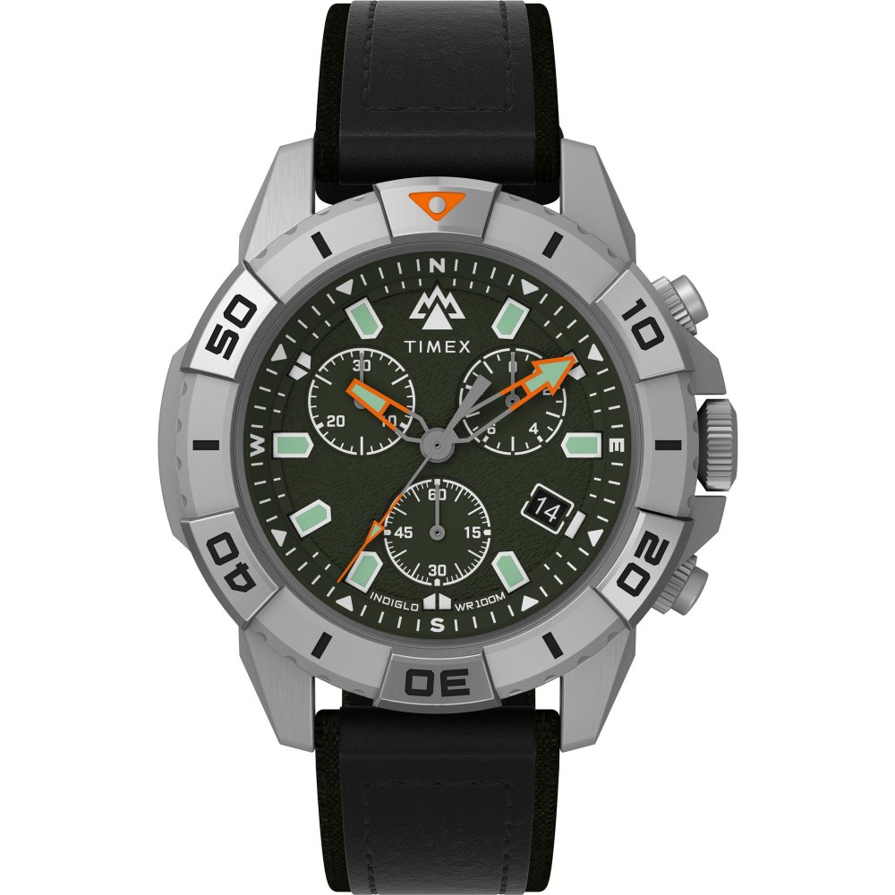 Expedition North® Ridge Chronograph 42mm Eco-Friendly Leather Strap Watch TW2W16100 photo 1