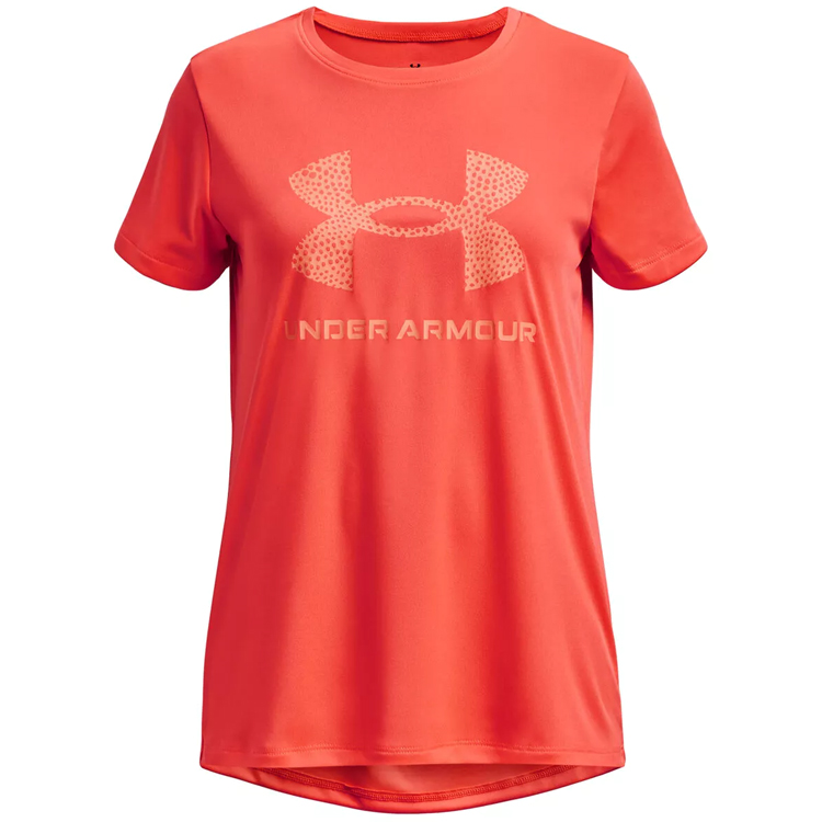 Tricou Under Armour UA G TECH SOLID PRINT FILL BL SSC / Femei / M / Portocaliu photo 1