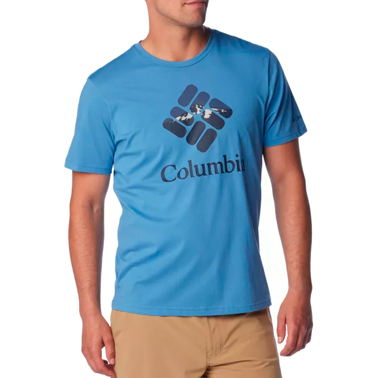 Tricou bărbătesc Columbia M Rapid Ridge Graphic Tee S Albastru photo 3