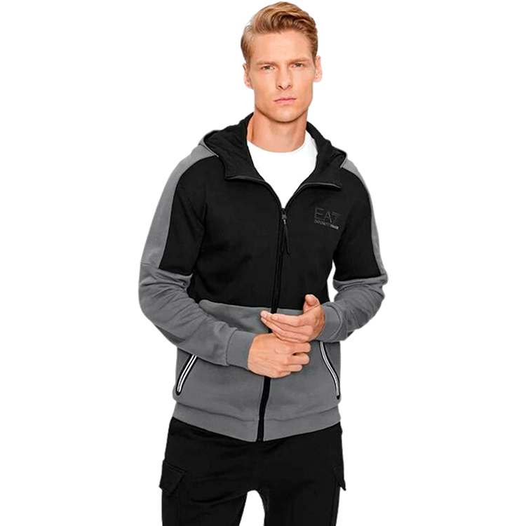 Hanorac pt bărbați EA7 EMPORIO ARMANI SWEATSHIRT L Gri photo 2