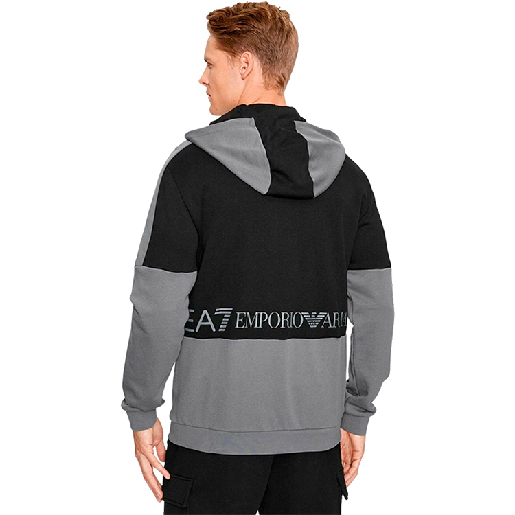 Hanorac pt bărbați EA7 EMPORIO ARMANI SWEATSHIRT L Gri photo 3
