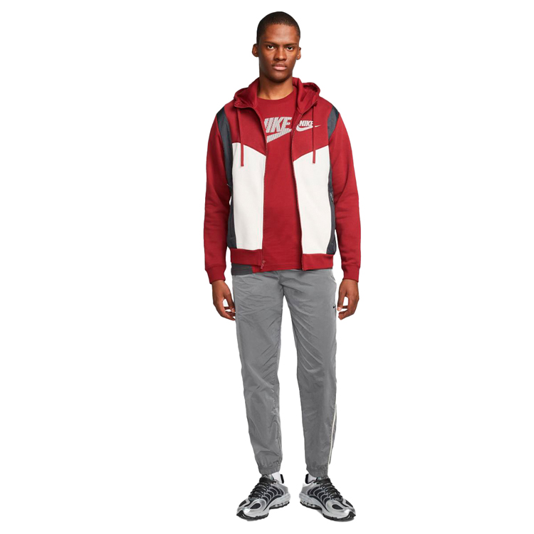 Tricou bărbătesc Nike M NSW HYBRID SS TOP XL Bordo photo 2