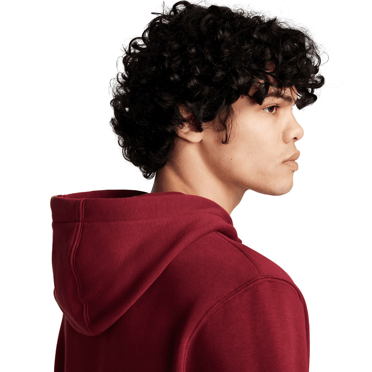Hanorac pt bărbați Nike M NK CLUB BB PO HDY STACK GX 2XL Bordo photo 4