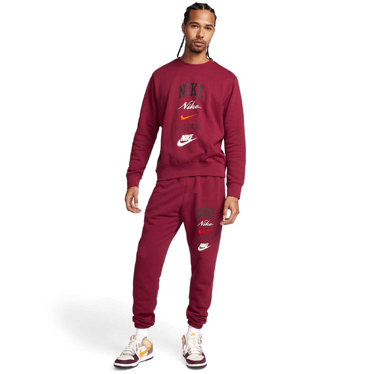 Брюки Nike M NK CLUB BB CF PANT STACK GX XL Бордовый Мужской photo 2