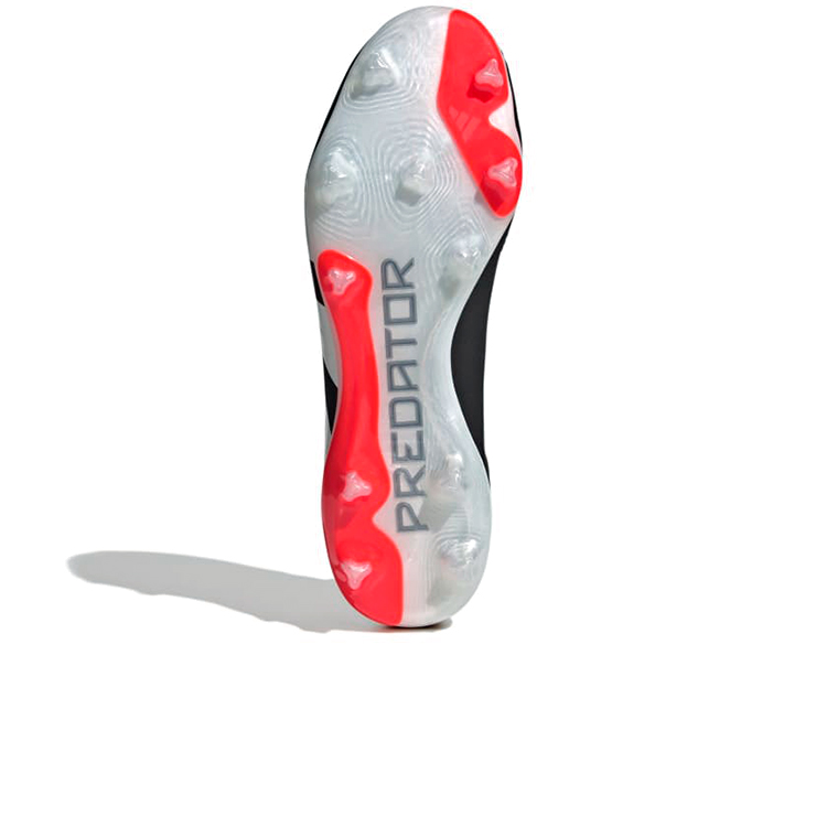 Ghete pentu fotbal Adidas PREDATOR PRO FG pt Barbati / 46 / Negru-rosu photo 3