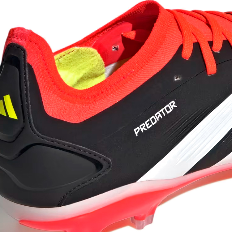 Ghete pentu fotbal Adidas PREDATOR PRO FG pt Barbati / 46 / Negru-rosu photo 4