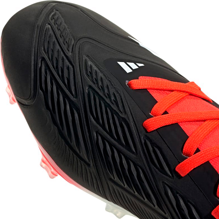 Ghete pentu fotbal Adidas PREDATOR PRO FG pt Barbati / 46 / Negru-rosu photo 5