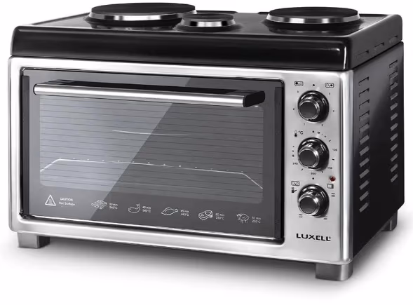 Cuptor electric Luxell LX13577, 40 l, 3300 W, Inox 