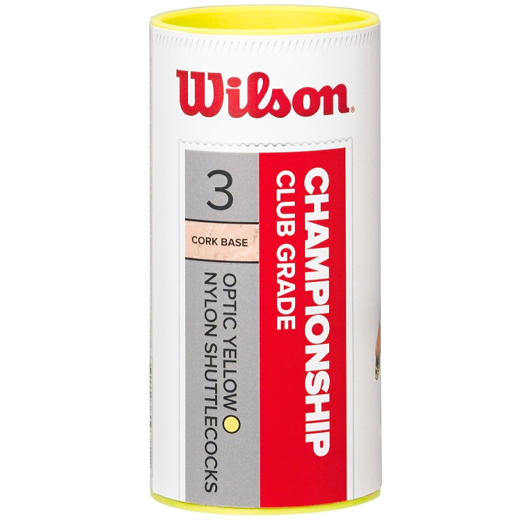 Set fluturas p/u badminton 3 buc Wilson CHAMPIOSHIP YELLOW 77 photo 