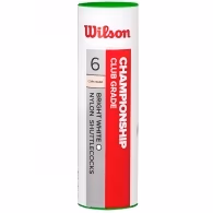 Set fluturas p/u badminton 6 buc Wilson CHAMPIOSHIP WHITE 77