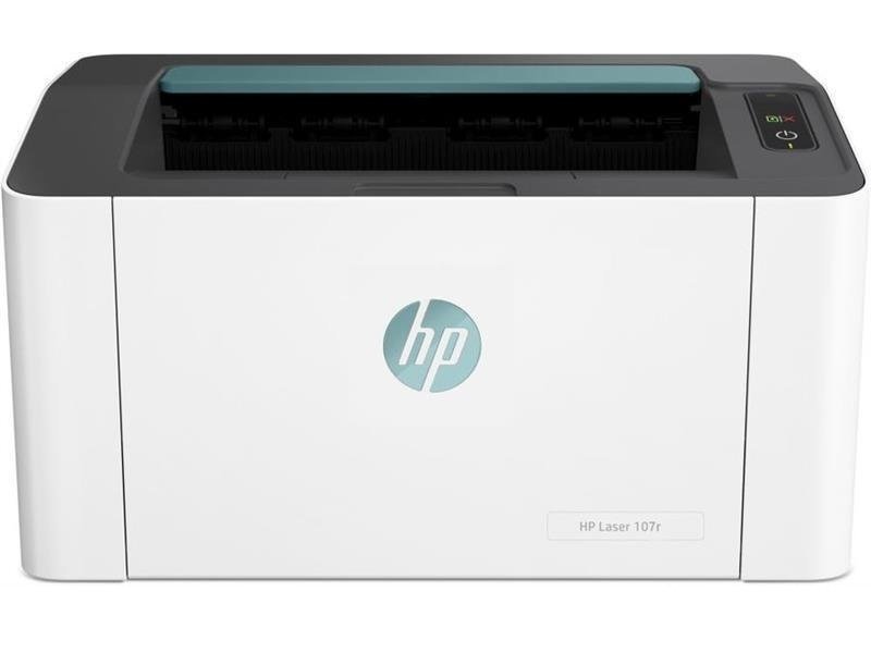 Printer HP Laser 107r, White,  A4, 1200 dpi, up to 20 ppm, 64MB, Up to 10k pages/month, USB 2.0, PCLmS, URF, PWG, Windows®: 7 (32/64), 2008 Server R2, 8 (32/64), 8.1 (32/64), 10 (32/64-), 2012 Server, 201 W1106A Cartridge HP 106A (~1000 pages) Starter ~50 photo 1