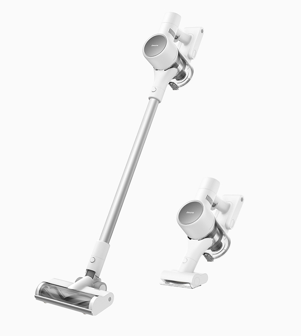 DREAME "T10", EU, White, Handhold Cordless Vacuum Cleaner, Suction 20000Pa/120AW, Dust cup capacity 0.6L, Removable Battery, 5-brush-heads, Runtime 60min, Cyclone Filtration System, 1.65kg photo 1