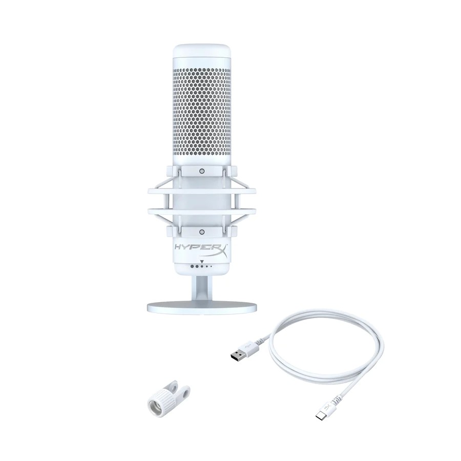 Microfon pentru streaming HyperX QuadCast S, RGB, White [519P0AA] photo 7