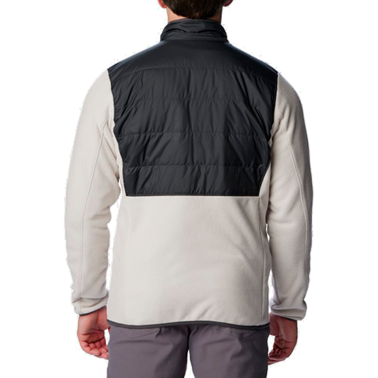 Hanorac pt bărbați Columbia Basin Butte Fleece Full Zip S Bej-negru photo 3