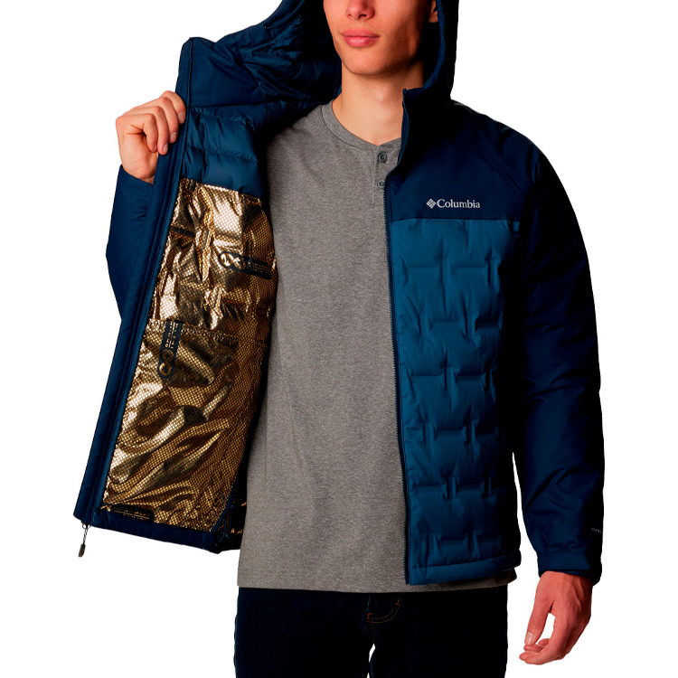 Geacă pt Barbati Columbia Grand Trek III Down Hooded Jacket S Albastru photo 3