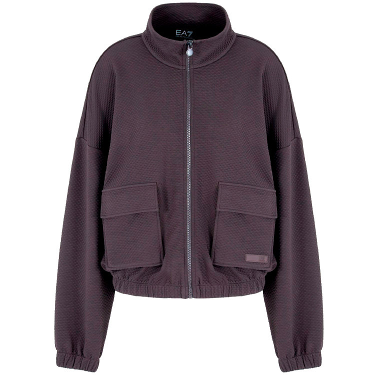 Hanorac EA7 EMPORIO ARMANI TRAIN S4E W T-TOP FZ XS Gri Femei photo 1