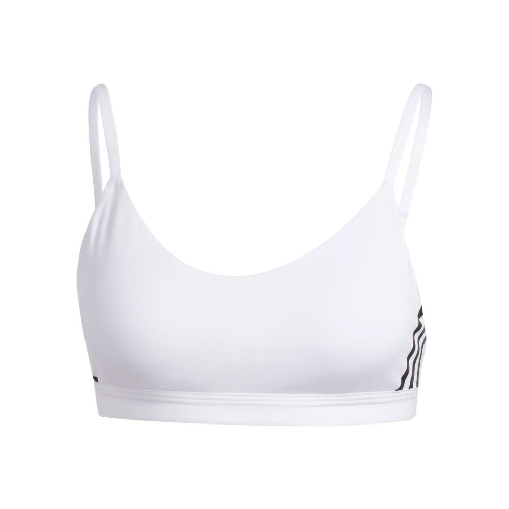 Спортивное бра Adidas AM 3S BRA / Женский / S / Белый photo 1 Спортивное бра Adidas AM 3S BRA / Женский / S / Белый photo 1