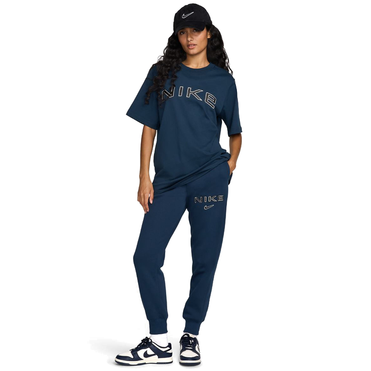 Брюки Nike W NSW PHNX FLC MR STD LOGO PNT XL Синий Женский photo 2
