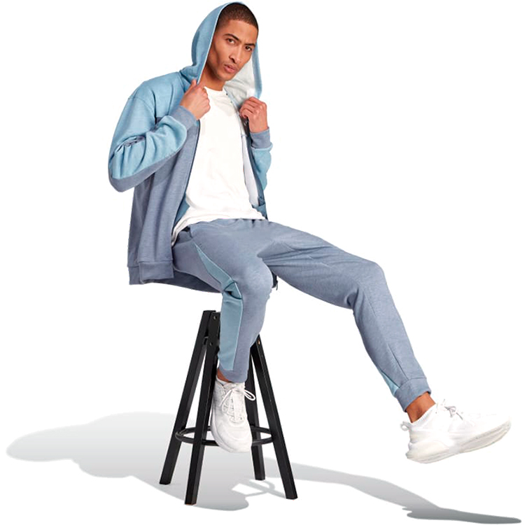 Hanorac pt bărbați Adidas M MEL FZ S Gri photo 3