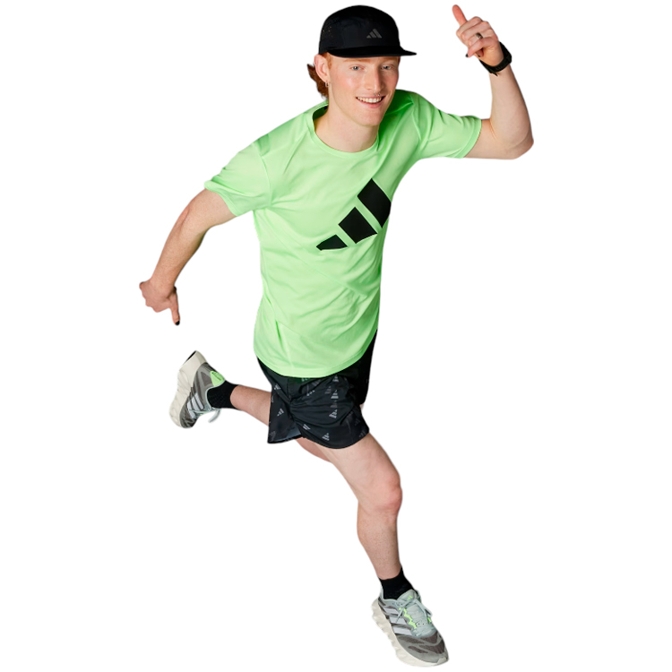 Футболка мужская Adidas RUN IT TEE XS Зеленый photo 3