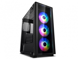 Carcasa DEEPCOOL MATREXX 55 MESH ADD-RGB 4F / w/oPSU / Side panel / 4x120mm ADD-RGB fans / ATX / Black thumbnav 2