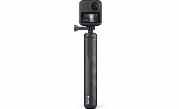 GoPro Max Grip + Tripod - for capturing 360 footage without the grip in your shot. Use it as a camera grip, extension pole or quick-deploy tripod. Compatible with all GoPro cameras.