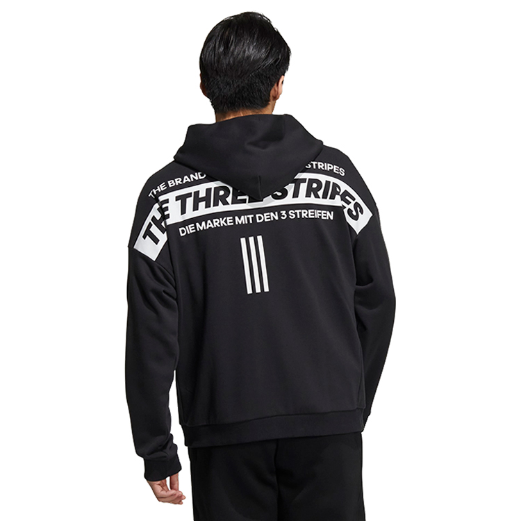 Hanorac pt bărbați Adidas M WRD SWT FZHD S Negru photo 3
