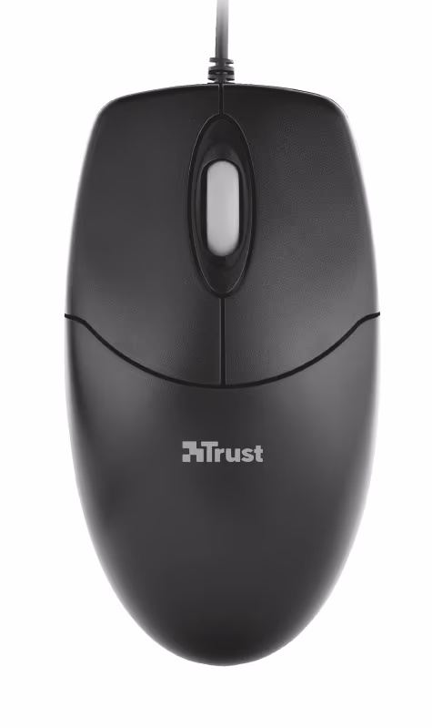 Trust Basi Optical Mouse, 1000 dpi, 3 button, USB, Black 