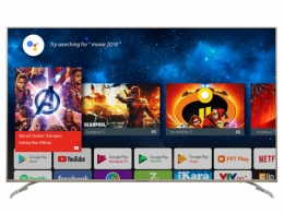 50" LED TV SKYWORTH 50G2, Silver, 3840x2160 (4K), SmartTV (Android OS), 300cd/m2, 5000:1, AI PQ Processor, Pure HDR, 4U Engine222, Angle 178°, DTS TruSurround RMS 2x10W, HDMIx2, USBx2, WiFi/AC+Lan+BT, Optical, DVB-T/T2/C/S/S2/CI+, Vesa 200x200 thumbnav 2