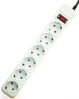 Gembird Surge Protector SPG6-B-10C, 6 Sockets, 3.0m, up to 250V AC, 16 A, safety class IP20, Grey thumbnav 1