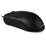 SVEN RX-100, Optical Mouse, Windows OS/ Mac OS, copy/paste buttons, 5+1 (scroll wheel), 1000-4000 dpi, USB, 1.5 m, Black thumbnav 5
