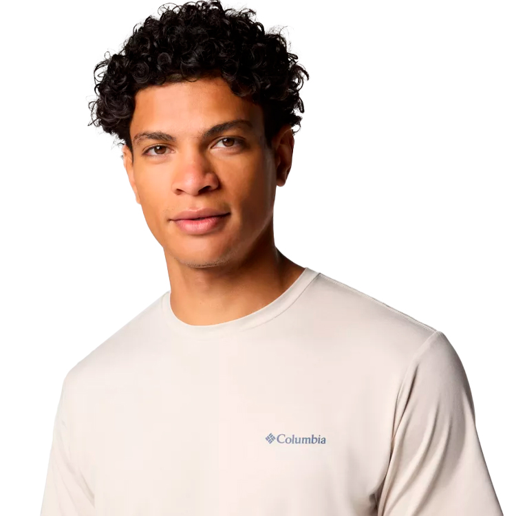 Tricou bărbătesc Columbia Kwick Hike Back Graphic SS Tee L Bej photo 2