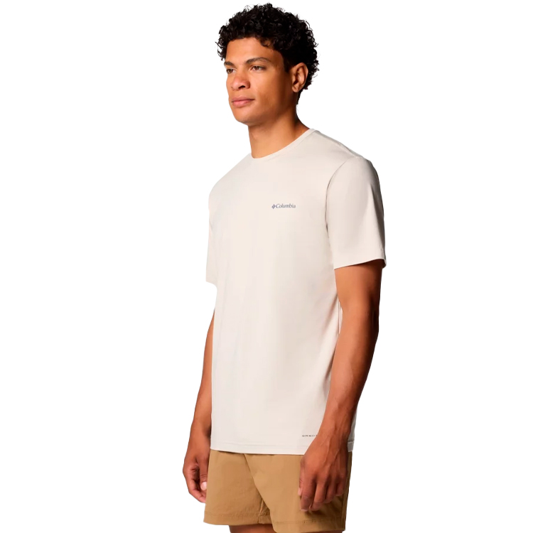 Tricou bărbătesc Columbia Kwick Hike Back Graphic SS Tee L Bej photo 4