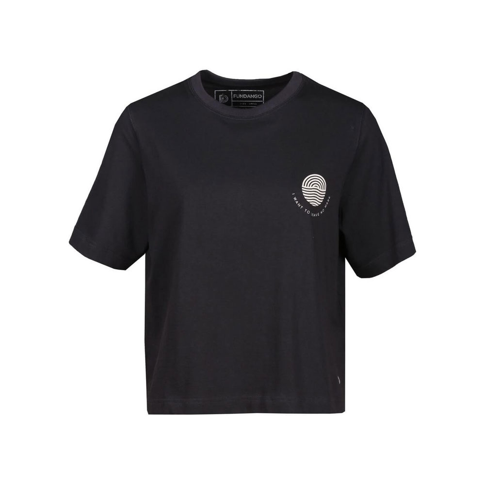 Tricou Fundango Nandelit T-shirt S Negru Femei photo 1 Tricou Fundango Nandelit T-shirt S Negru Femei photo 1
