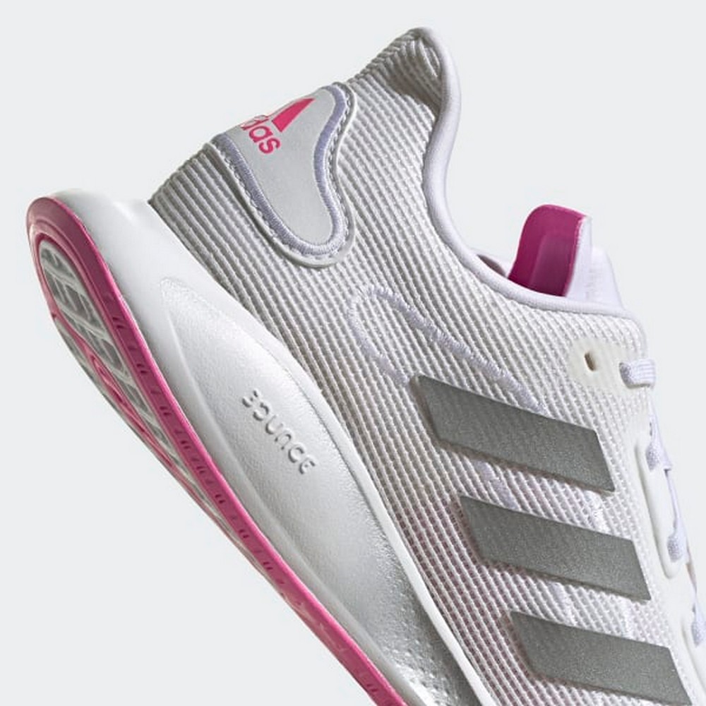 Кроссовки Adidas GALAXAR Run W / Женский / 37.5 / Белый/Розовый photo 3