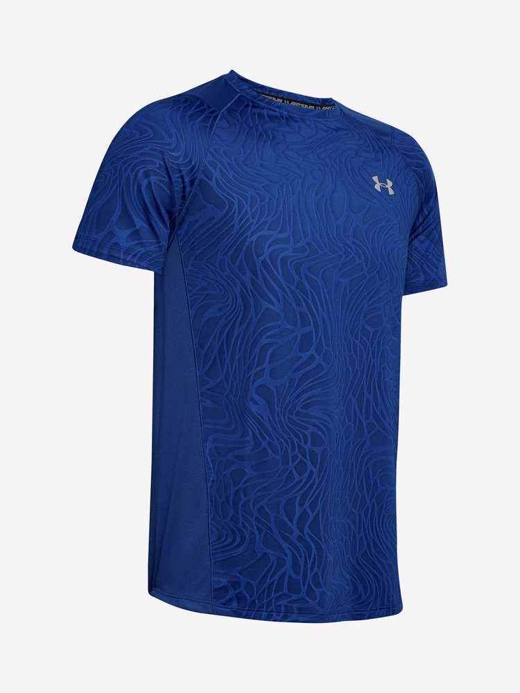 Tricou bărbătesc Under Armour UA LOGO WORDMARK TECH SS L Albastru photo 1