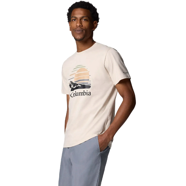 Футболка мужская Columbia Path Lake Graphic Tee II S Бежевый photo 4