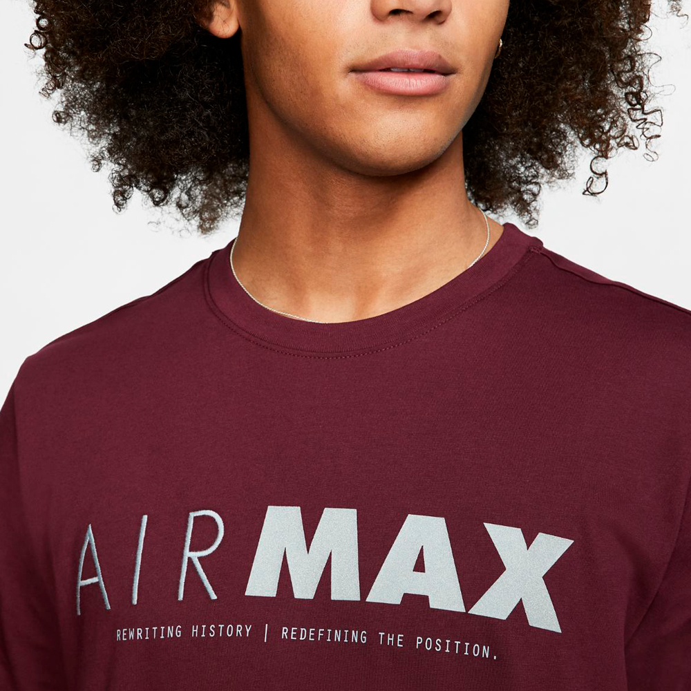 Футболка мужская Nike M NSW AIR MAX GPX SS TEE L Бордовый photo 2