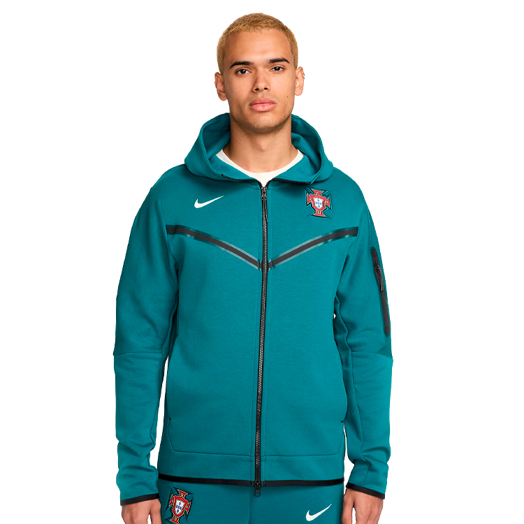 Мужская Толстовка Nike FPF NSW TCH FLC HOODIE FZ WR M Зеленый photo 2