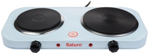 Plita de masa electrica Saturn STEC0181, 2 arzatoare, 1500 W, Negru thumbnav 1