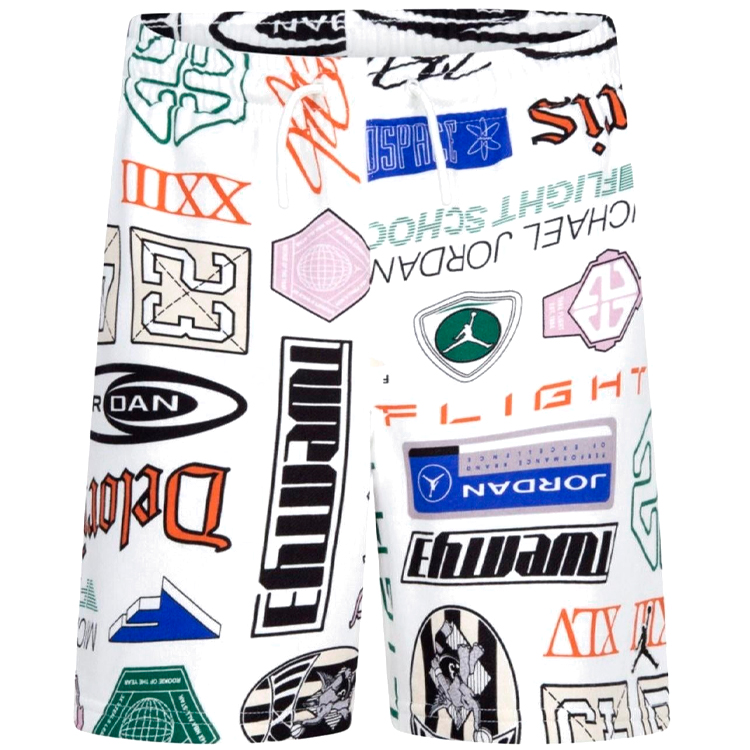 Sorti Nike JDB MJ ESSENTIALS FT AOP SHORT / Barbati / L / Alb photo 2